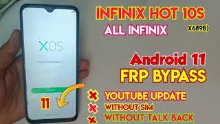 Infinix X689b Frp bypass Android 11 | Infinix Hot 10s frp unlock | All Infinix Android 11 Frp Bypass