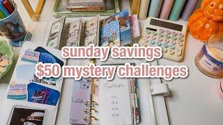 $50 debt binder stuffing | savings challenges | scratch offs & roll the dice | budgetwithamanda