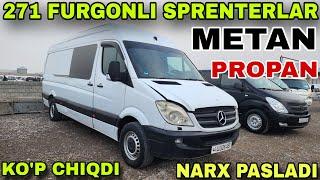 23 NOYABR QOQON MASHINA BOZORIDA 271 METAN PROPAN BENZINGA YURADI SPRINTER AVTOMABILLARI