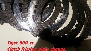 Tiger 800 xc Clutch friction plate change