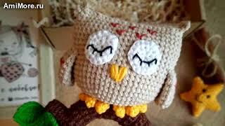 Амигуруми: схема Погремушка Сова. Игрушки вязаные крючком - Free crochet patterns.