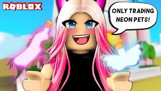 I Traded Potions For Neon Pets Only! Adopt Me Trading Challenge!