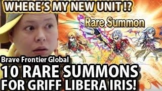 Brave Frontier Global 10 Rare Summons For Griff Libera Iris