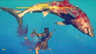 Assassin's Creed Odyssey - Hunting Sharks - Open World Free Roam Gameplay (PC HD) [1080p60FPS]