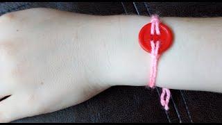 #Bracelet of 1 button with your own hands (in 1 minute)#