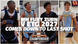 GAME COMES DOWN TO FINAL SHOT ‼️‼️‼️ ETG 2027 vs MN Fury Zurn