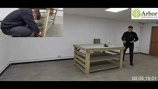 Wooden Workbench with Extra Shelving uniMDF Moisture Resistant Surface - Commercial Heavy Duty Table