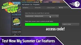 Test the New My Summer Car Features (Experiential Branch Beta!)