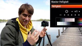 Bessere Landschaftsbilder mit dieser Einstellung - Monitor Helligkeit bei Sony und Canon