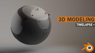 3D Modeling Sphere Timelapse