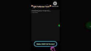 CMD Full Screen Mode: Simple Guide to Maximize Command Prompt #shorts #windows
