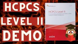 HCPCS LEVEL II DEMONSTRATION | MEDICAL BILLING AND CODING STUDENT | MEDICAL CODING WITH BLEU