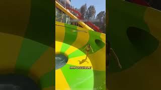 She Started Running On The Water Slide