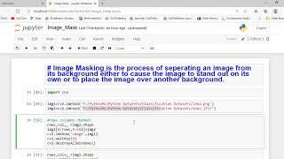 Image Masking using python