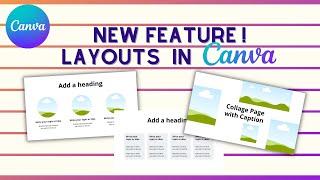 NEW FEATURE ! Presentation Layouts in  CANVA