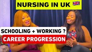 |NURSING IN THE UK  | SCHOOLING WHILST WORKING AS A NURSE| CAREER PROGRESSION IN CAREHOME VS NHS