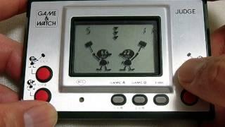 13262 Nintendo Game & Watch Silver Judge IP-05 1980