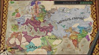 CK3 Timelapse but more arid areas are nomadic
