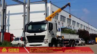 HOWO A7 china truck mounted crane