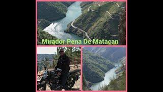 Royal Enfield Classic  visit the Mountains and the mirador Pena  de Matacas in Ribeira Sacra Galicia