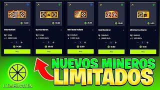 Limercoin. Consigues Mineros Gratis