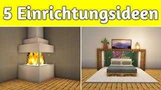 5 coole Einrichtungsideen für dein Haus | Minecraft Tutorial