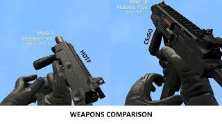 HDTF vs CS:GO (via GMod TFA Weapons) - Garry's Mod Weapons Comparison