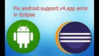 how to fix android.support.v4 missing in eclipse