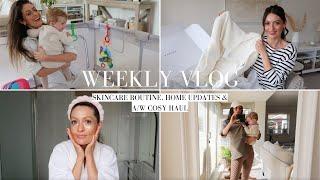 A/W COSY OUTFITS HAUL, QUICK SKINCARE ROUTINE & HOME UPDATES