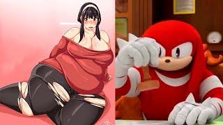 Fat girls character -Knuckles rates Fat anime girls crushes .