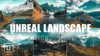 Unreal Landscape — Mobile Preset Lightroom Tutorial | Download Free DNG | Orange Teal Nature Preset