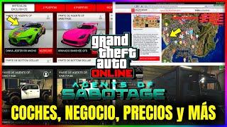 NUEVO DLC "Agentes de Sabotaje" TODO LO NUEVO! COCHES, NEGOCIO, MEJORAS, PRECIOS y MÁS! GTA5 Online