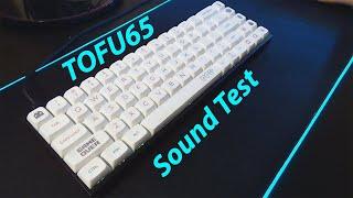 TOFU65 | Gateron Yellow Switches | Typing Test