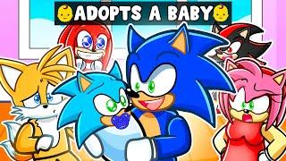 Sonic ADOPTED a BABY in Roblox!