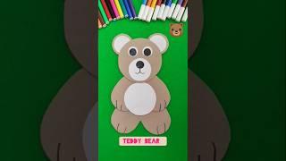 Easy Teddy bear making   how to make teddy bear with paper ¦paper teddy bear#craft #art #diy #paper