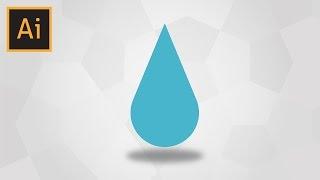 How To Draw A Simple Water Droplet In Adobe Illustrator