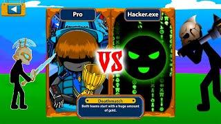 Insane Voltaic Mercenary Vs All Tournament Characters _ Hacker.exe | Stick War Legacy