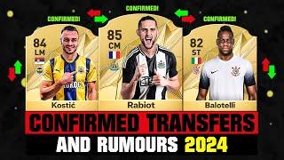 FIFA 25 | NEW CONFIRMED TRANSFERS & RUMOURS!  ft. Rabiot, Kostic, Balotelli... etc