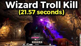 WIZARD CAVE TROLL SPEEDRUN (21.56 SECONDS) - Dark and Darker