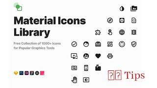 How to use google material icons in website