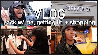 VLOG: pack w/ me, getting lit, shopping w/o money, acting crazy on camera & more!