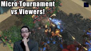 I tried a MICRO TOURNAMENT vs Viewers! | StarCraft 2 Arcade Map | Learn to Play SC2