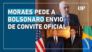 Ministro Alexandre de Moraes manda Bolsonaro apresentar 'convite oficial' para posse de Trump