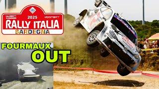 CRASES & MISTAKES  SATURDAY HIGHLIGHTS || WRC RALLY ITALIA SARDEGNA 2025