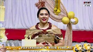  Beautiful Happy 21st  Birthday Celebration of Fefinehenga Niue Fisilau  Kingdom of Tonga