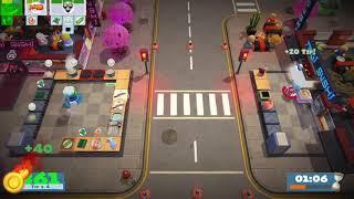 Overcooked 2 Level 4-1, 2 Players, 3 Stars