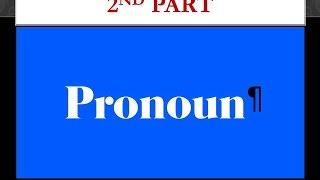 PRONOUN ( ƏVƏZLİK )  TEST - 2 ci hissə