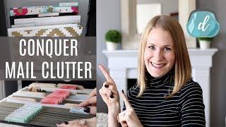 The SECRET organized mail & receipts! (NO MORE CLUTTER!)