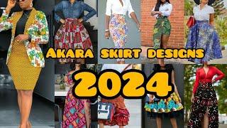  Cute Ankara skirt designs you will love in 2024 |Skirt styles for classy ladies | African fashion