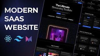 Build a Modern SaaS Website with React, Tailwind, and Framer Motion | Full Tutorial